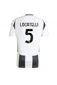 Juventus Manuel Locatelli #5 Voetbaltruitje Thuis tenue 2024-25 Korte Mouw